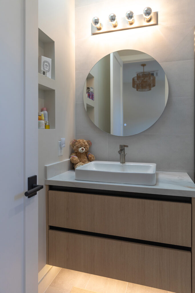 Bathroom custom cabinets real customer project