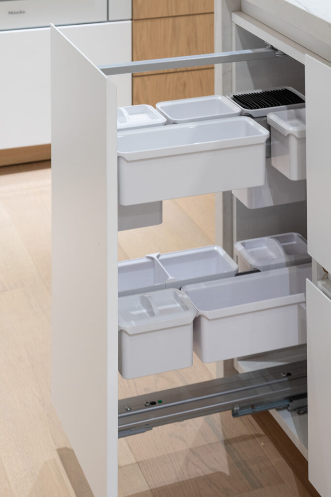 Storage solutions custom cabinets in San Francisco Showroom